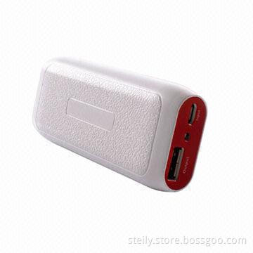 5200mAh Portable Mini Power Bank in Leechee Unique Cortex Grain, Available in Various Colors